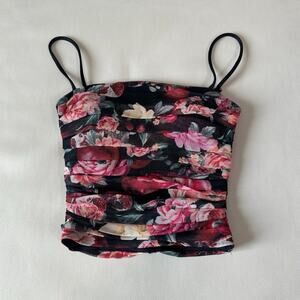 Express Floral Cropped Cami